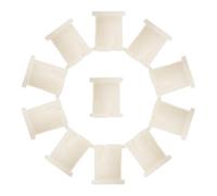 CIMAXIC Douilles de Roulettes Petites Inserts Robustes de Manchon de Roulette 20 Pièces en Plastique Beige Résistantes à L'abrasion pour Chaises de Bureau pour Usage Professionnel