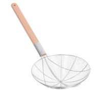 CIMAXIC Écumoire araignée en acier inoxydable, passoire à pâtes professionnelle avec long manche, louche passoire asiatique, cuillères écumoire en fil métallique pour la cuisson et la friture, 26
