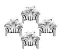 CIMAXIC Éteignoir et D'aromathérapie en Métal Argenté Robuste à Bougie de Coquillage Prolongeant la Durée de Vie pour Bougies Parfumées pour Usage Domestique