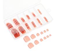 CIMAXIC Faux Ongles D'orteils à Coller 120 Pièces en Abs Apparence Naturelle, Application Facile et Résistance la Décoloration pour Manucure Pied