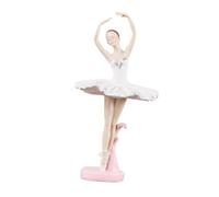 CIMAXIC Figurine Ballerine Résine Décorative Élégante Ornement Créatif pour Bureau et Étagère Statuette Danseuse Classique Raffinée Cadeau Artistique pour Maison et Bureau