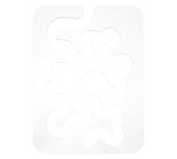 CIMAXIC Gabarit de quilting à main levée, règles robustes en acrylique pour une utilisation facile des motifs de quilting, guide pratique pour débutants sur les règles de patchwork en méandres