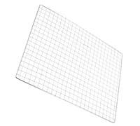 CIMAXIC Grille Rectangulaire Couleur Argenté Empêche Les Aliments de Tomber en Fer Facile à Utiliser pour Barbecue Extérieur Cuisine Extérieure et Pique-niques