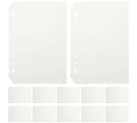 CIMAXIC Intercalaires de Classeur en Pp Transparent A5 12 Pièces 6 Trous Perforés pour Organisation Rapide et Séparation de Cahiers et Rapports