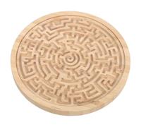 CIMAXIC Jeu de Labyrinthe : Labyrinthe Rond en Bois - Casse-tête pour l'éducation précoce - Jeu d'apprentissage Portable pour garçons et Filles