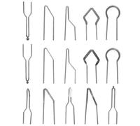 CIMAXIC Kit de 15 Pointes de Pyrogravure en Alliage Nichrome Argenté pour Machine à Pyrogravure, Haute Résistance la Température 0-1000℃, Puissance 30-50w, Gravure sur Style Aléatoire