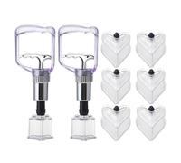 CIMAXIC Kit de 2 ventouses à vide - Kit de ventouses traditionnelles chinoises avec pompes manuelles - de massage en forme de cœur pour spa à domicile