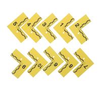 CIMAXIC Lot de 10 marqueurs de preuves avec règle graduée : marqueurs d'identification de preuves étanches, fiches numérotées en Forme de L pour Les enquêtes médico-légales.