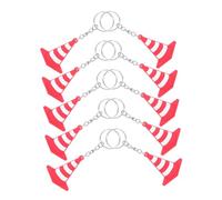 CIMAXIC Lot De 10 Porte-clés Miniatures En Forme De Cône De Signalisation, Accessoire Unique Pour Sac À , Voiture, Porte-clés, Souvenir