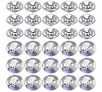 CIMAXIC Lot de 100 Boutons en Cristal et Fer Légers sans Bords Tranchants pour Meubles et Vêtements Accessoires DIY Décoration de Noël