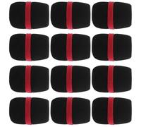CIMAXIC Lot de 12 housses de protection pour microphone à main : bonnettes antibruit pour interviews, karaoké, spectacles sur scène - manchons de protection pour microphone