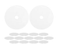 CIMAXIC Lot de 15 mini porte-clés décoratifs en forme de disque CD transparent de 4 cm (1,57 pouce) - Accessoire de mode pour femmes et hommes - Pendentif à personnaliser pour sac à main ou cadeau