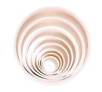 CIMAXIC Lot de 16 Manchons en Plastique Blanc Légers pour Moules à Fleurs, pour Bricolage et Création de Pétales Artisanaux DIY