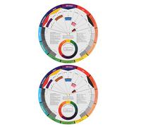CIMAXIC Lot de 2 nuanciers pour aquarelle - Outil de mélange de couleurs - Nuancier d'artiste pour loisirs créatifs et enseignement des arts visuels - 14 cm