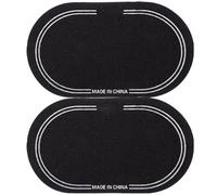 CIMAXIC Lot de 2 Patchs de Peau de Grosse Caisse en Tpe Noir pour Batterie, Protection Renforcée et Maintien Forme, pour Batteurs de Batterie