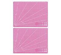 CIMAXIC Lot de 2 tapis de découpe A4, 30,5 x 22,9 cm, antidérapants, pour loisirs créatifs, patchwork, scrapbooking, gravure de tampons, cutter rotatif, établi de travail pour la création de