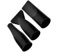CIMAXIC Lot de 3 Buses de Sèche-cheveux en Abs Noires, Accessoire Réutilisable pour Séche-cheveux Diamètre de Tuyau 4,2 Cm, pour Coiffage et Séchage Précis