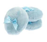 CIMAXIC Lot de 3 Houppettes à Poudre Corps Nœud en Peluche Douce, Applicateur Souple et Confortable pour Poudre Bébé en Salon ou Panier de Bain