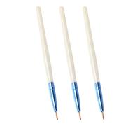 CIMAXIC Lot de 3 Pinceaux Eye-liner Précis Poils Doux en Plastique et Polyester pour Maquillage Professionnel, Application Fine et Effet Aegyosal Portable