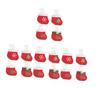 CIMAXIC Lot De 4 Jolis Pendentifs De Noël en Forme De Chaussettes Décorations À Utiliser 16 Pièces X 4