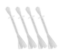 CIMAXIC Lot de 4 Mèches de Lampe à Huile en Coton avec Support en Verre, Éclairage Lumineux et Résistant, pour Cuisson Hot Pot et Fabrication de Bougies DIY