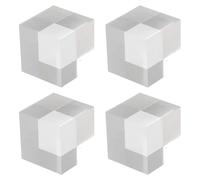 CIMAXIC Lot de 4 présentoirs en acrylique - Cubes gigognes pour objets de collection en roche - 2,5 x 2,5 x 2,5 cm - Présentoir transparent pour bijoux, cosmétiques, aliments et figurines.