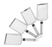 CIMAXIC Lot de 4 Tamis de Jardinage avec poignée, Outils de Jardinage Portables de 2/2,8/3,8/5 mm pour niveler Le Sable, la Terre, Le Compost