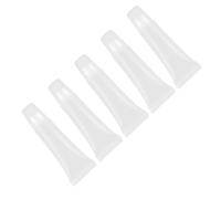 CIMAXIC Lot de 5 Tubes à Lèvres Vides en Plastique 10ml Mécanisme à Roue Tournante et Distribution Uniforme, Forme Ronde pour Maquillage et Soins des Lèvres