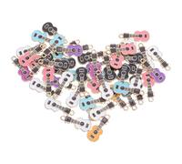 CIMAXIC Lot de 50 breloques en métal en forme de guitare pour la fabrication de bijoux, pendentifs d'instruments de musique, pour bricolage, boucles d'oreilles, colliers, bibelots,