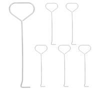 CIMAXIC Lot de 6 éteignoirs à mèche : Éteignoirs à mèche en Acier Inoxydable avec poignée en Forme de cœur - Outil d'extinction - Crochet pour Bougie Pilier pour la Maison, Le Yoga et Le Spa