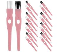 CIMAXIC Lot de 60 brosses de nettoyage pour rasoir électrique - Brosse de précision à manche en plastique rose - Outil de nettoyage à poils en nylon pour l'élimination de la poussière et