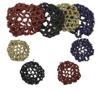 CIMAXIC Lot de 8 Filets à Cheveux pour Chignon de Danse en Tissu, Bords sans Couture, Confortable à Porter, Accessoires pour Ballerines et Filles en Répétition ou Spectacle