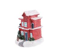 CIMAXIC Maison De Noël en Résine À Éclairage Doux Village De Noël Décoration De Noël pour Un Pays des Fées