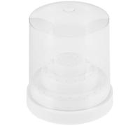 CIMAXIC Malette de Rangement Blanche pour Embouts de Ponceuse, Organisateur Stylé 48 Trous en Plastique, Boîte Anti-poussière pour Salon de Nail Art