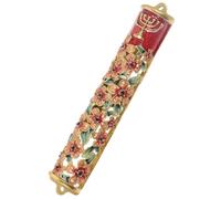 CIMAXIC Mezouza pour Porte avec Parchemin de Bénédiction Biblique, Décoration Juive Traditionnelle pour Hanoukka, Ornement Mural Solide et Symbolique pour Maison, Accent Spirituel