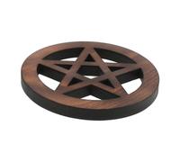 CIMAXIC Ornement Forme de Pentagramme Rétro pour Décoration Murale Accessoires de Cérémonie Métaphysique de Divination Couleur Marron