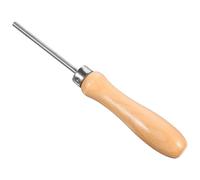 CIMAXIC Outil de Fixation de Fil de Raquette de Tennis en Acier Inoxydable | Manche en Bois Beige, Format Portable, Aide au Cordage pour Débutants et Passionnés de Sport