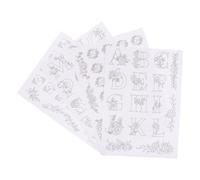 CIMAXIC Papier transfert imprimable pour broderie, 4 feuilles - Stabilisateur de broderie adhésif hydrosoluble A4 - Papier stabilisateur lavable pour projets d'impression ou de dessin de motifs