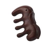 CIMAXIC Peigne de massage en bois de santal, peigne de massage en crin de cheval Zodiac pour soulager le stress, brosse en bois antistatique pour le soin des cheveux et le bien-être du cuir chevelu