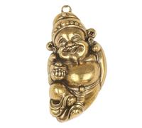 CIMAXIC Pendentif Chinois en Laiton Doré Style Antique, Charme de Fortune pour Fabrication de Bijoux Diy, Design Accrocheur pour Saison des Fêtes