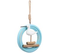 CIMAXIC Pendentif Décoratif Effet Usé Délicat de Style Méditerranéen Oiseau Marin en Bois Décoration Murale Résistante pour Maison et Vitrine