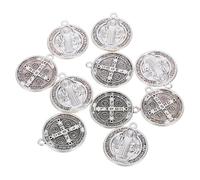 CIMAXIC Pendentif Saint En Métal Médaille Saint Benoît Breloque Religieuse Pour Collier Bracelet Porte-clés