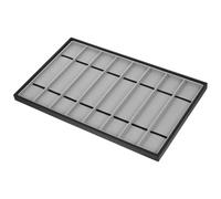 CIMAXIC Plateau de Rangement Montre 8 Compartiments, Support de Présentation Résistant pour Montres Homme, Organisateur pour Collection Personnelle et Vitrine