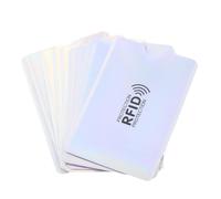 CIMAXIC Pochettes pour Cartes Bancaires et D'identité Réutilisables Protection RFID Lot de 10 en Aluminium Design Simple, pour Voyage et Shopping