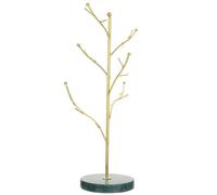 CIMAXIC Présentoir à Bijoux en Marbre et Alliage D'arbre pour Femmes, Support Suspendu Décoratif Élégant, pour Bureau ou Café