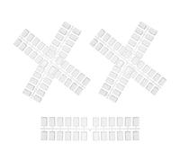 CIMAXIC Présentoir Ongles en Plastique Transparent 120pcs, Plaques de Présentation Rectangulaires Plates pour Nail Art, Palette Pratique et Décorative pour Sessions de Manucure DIY