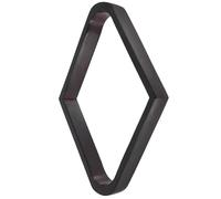 CIMAXIC Râtelier de Billard Cadre Rhombique en Bois Foncé pour Boules | Stable et Portable, Adapté aux Tournois de Pool Parties en Pub, Format Compact pour Table