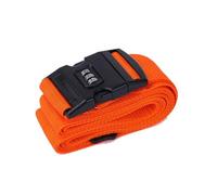 CIMAXIC Sangle de Bagage Homologuée TSA Orange Cadenas à Combinaison 3 Chiffres, Ceinture de Valise Réglable et Robuste pour Sécuriser Bagages en Voyage, Fixation Croisée pour Valises