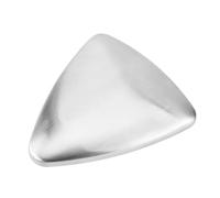 CIMAXIC Savonnette en Acier Inoxydable Argenté Cuisine, Élimine Odeurs de Fruits de Mer et D'ail, Forme Triangulaire, Doux et Après Utilisation