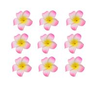 CIMAXIC Set de Pinces à Cheveux Frangipanier en Mousse Lot de 12 Pe, Style Bohème Élégant, Forme Fleur, Accessoires pour Filles et Mariée, pour Festival et Fête Musicale